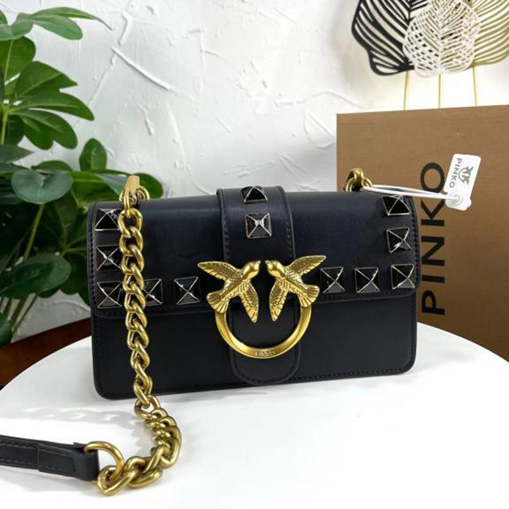 13 Pinko Love Studded Crossbody Bag