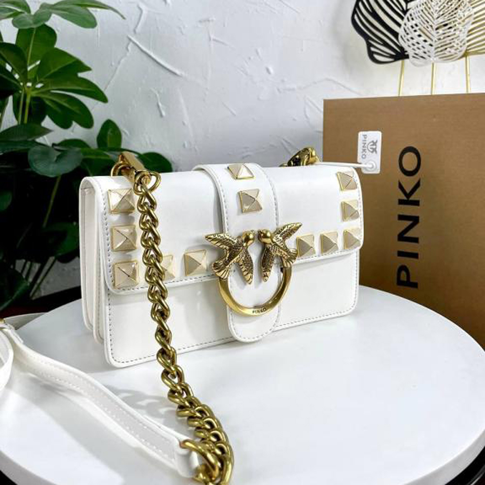 14 Pinko Love Studded Crossbody Bag