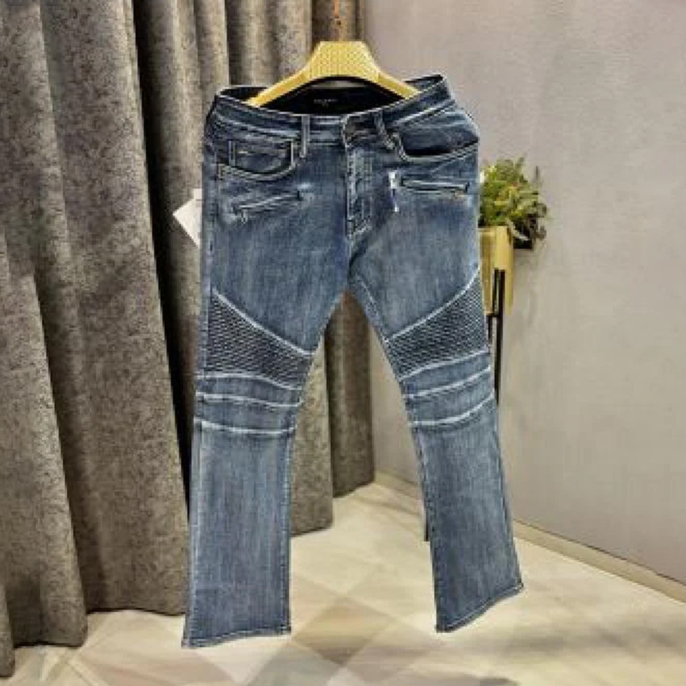 BALMAIN DENIM DARK BLUE JEANS