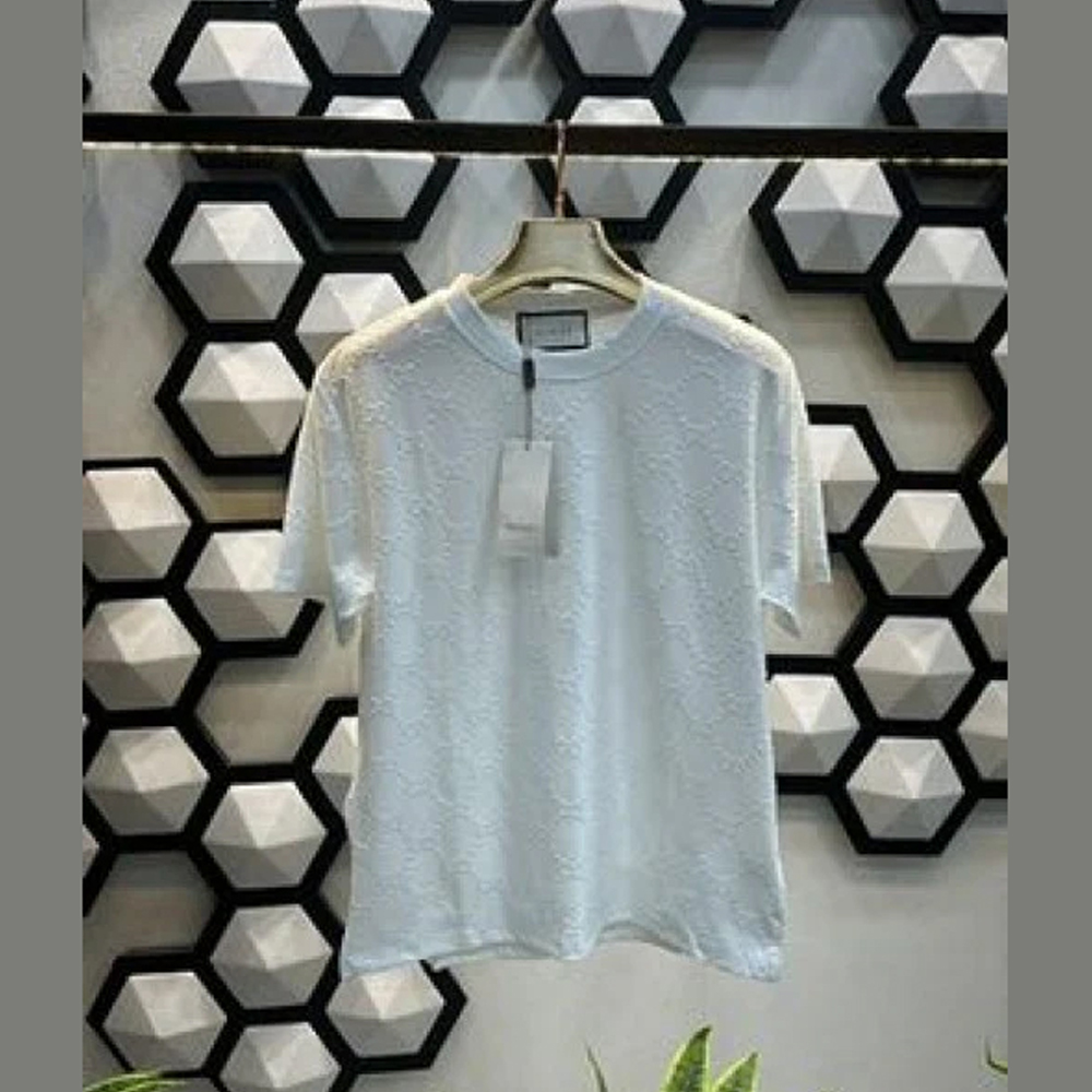 GC LOGO EMBOSSED WHITE TSHIRT
