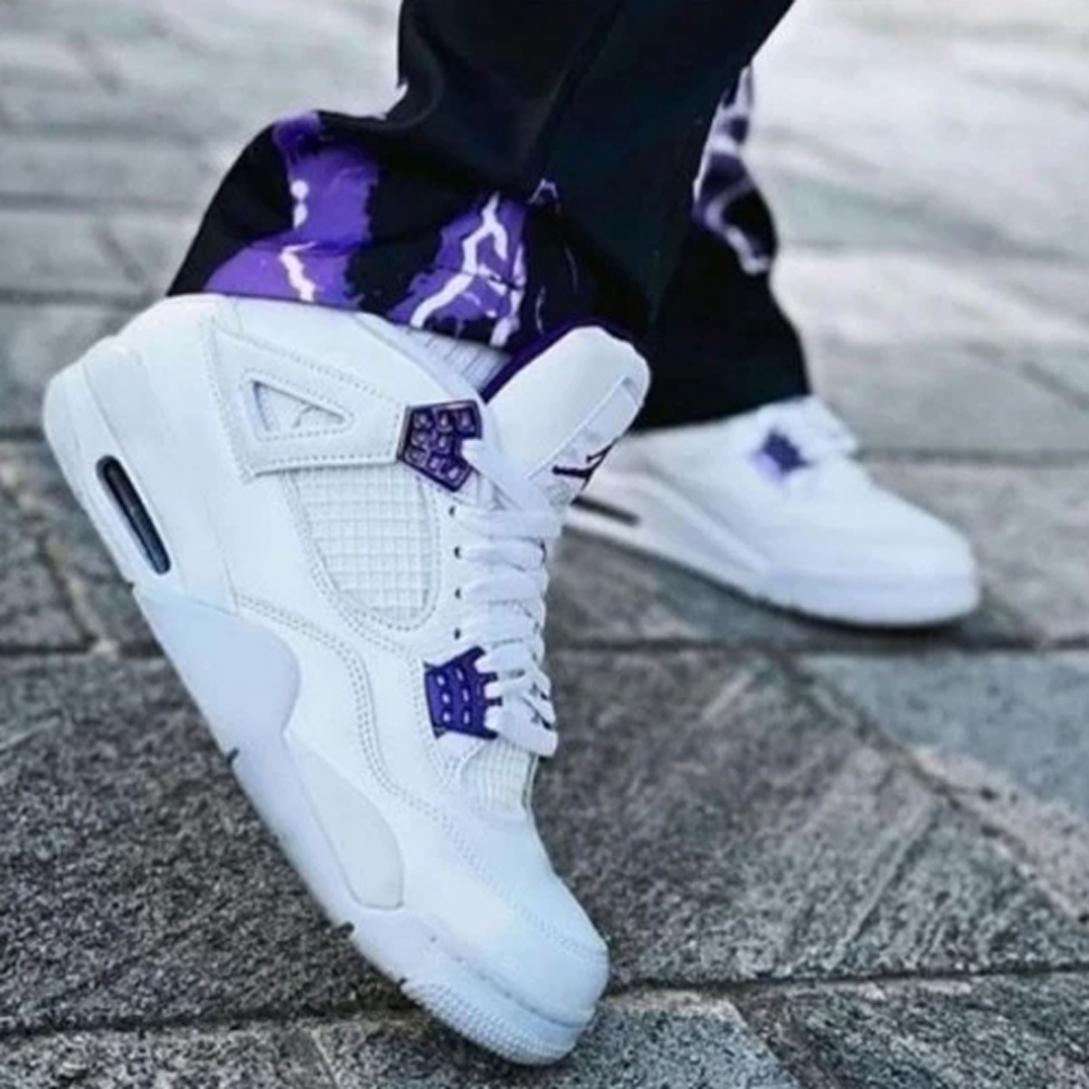 Air JORDAN RETRO 4 METALLIC PURPLE SEMI UA