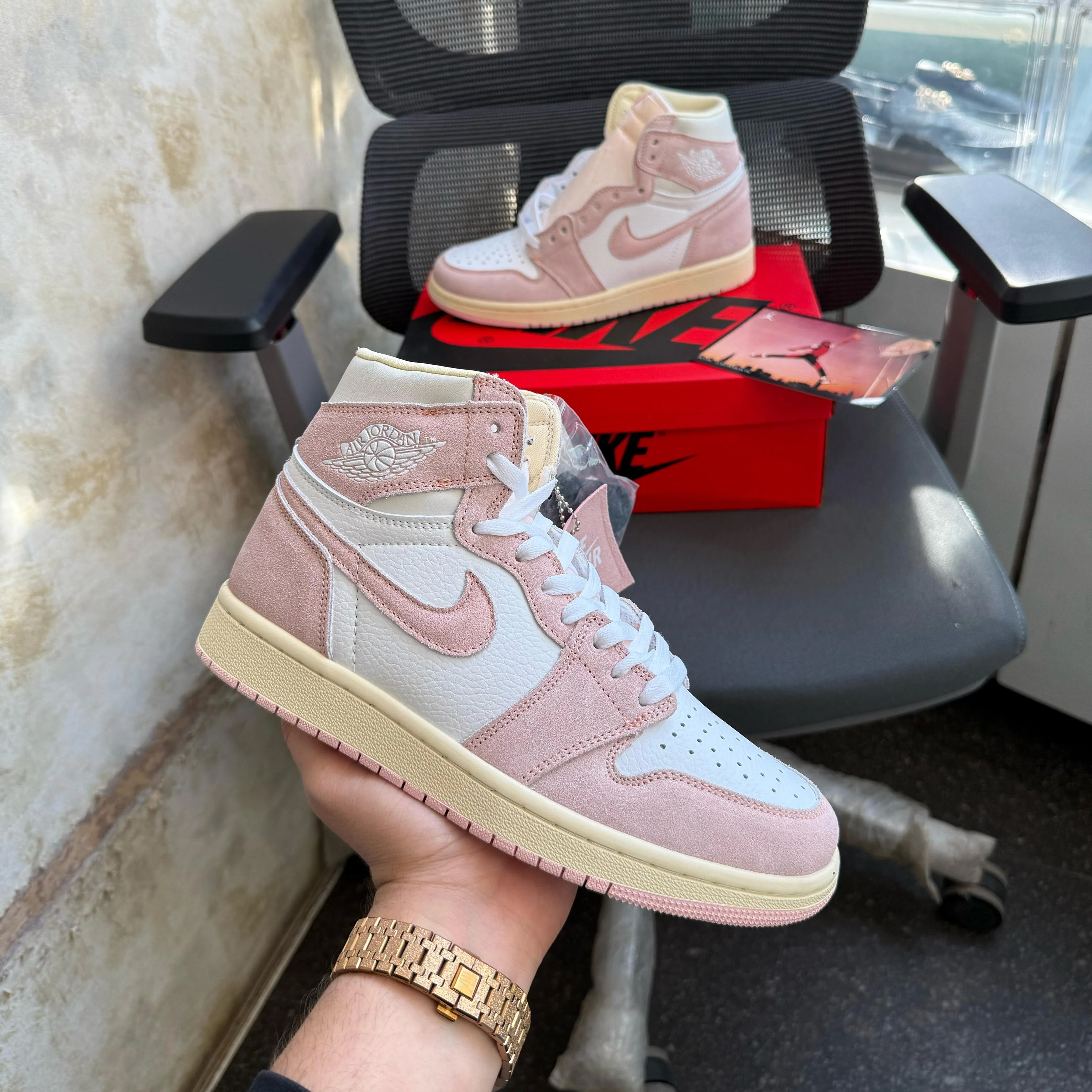 Nike Air jordan 1 High Washed Pink SEMI UA