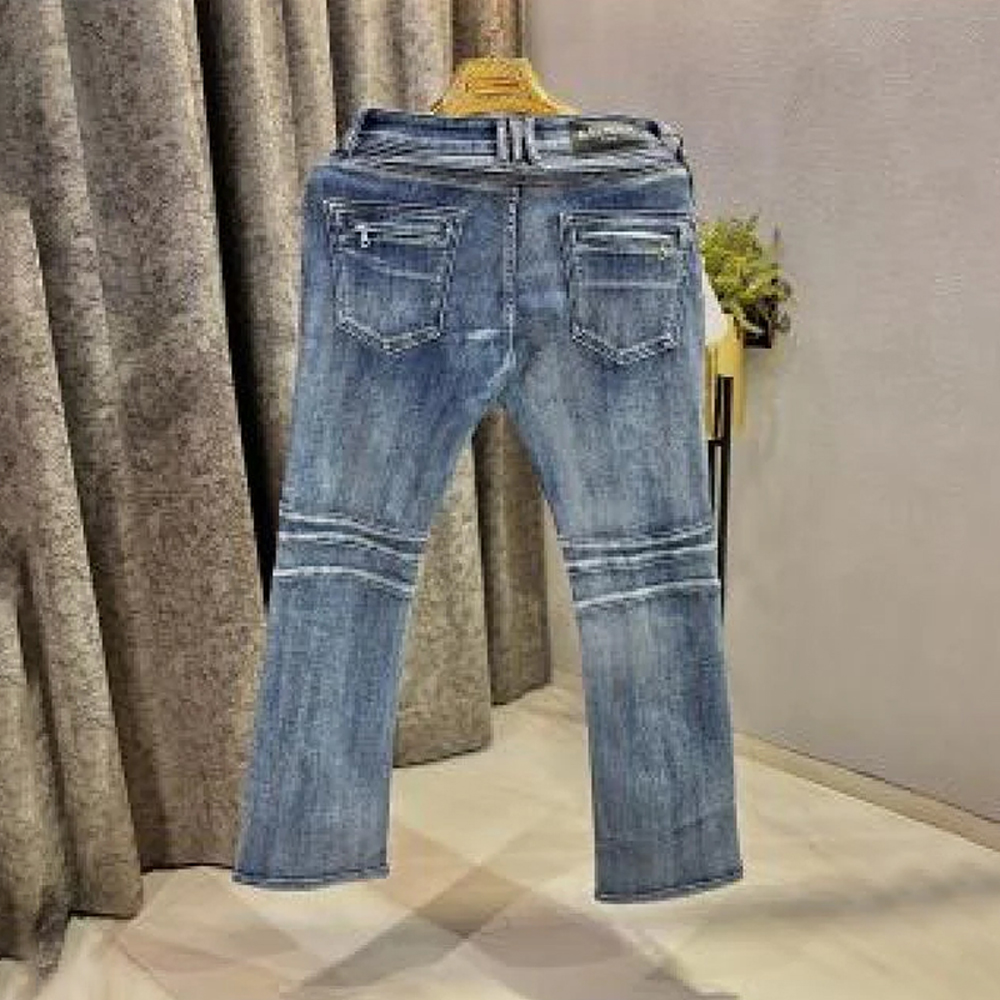 BALMAIN DENIM DARK BLUE JEANS