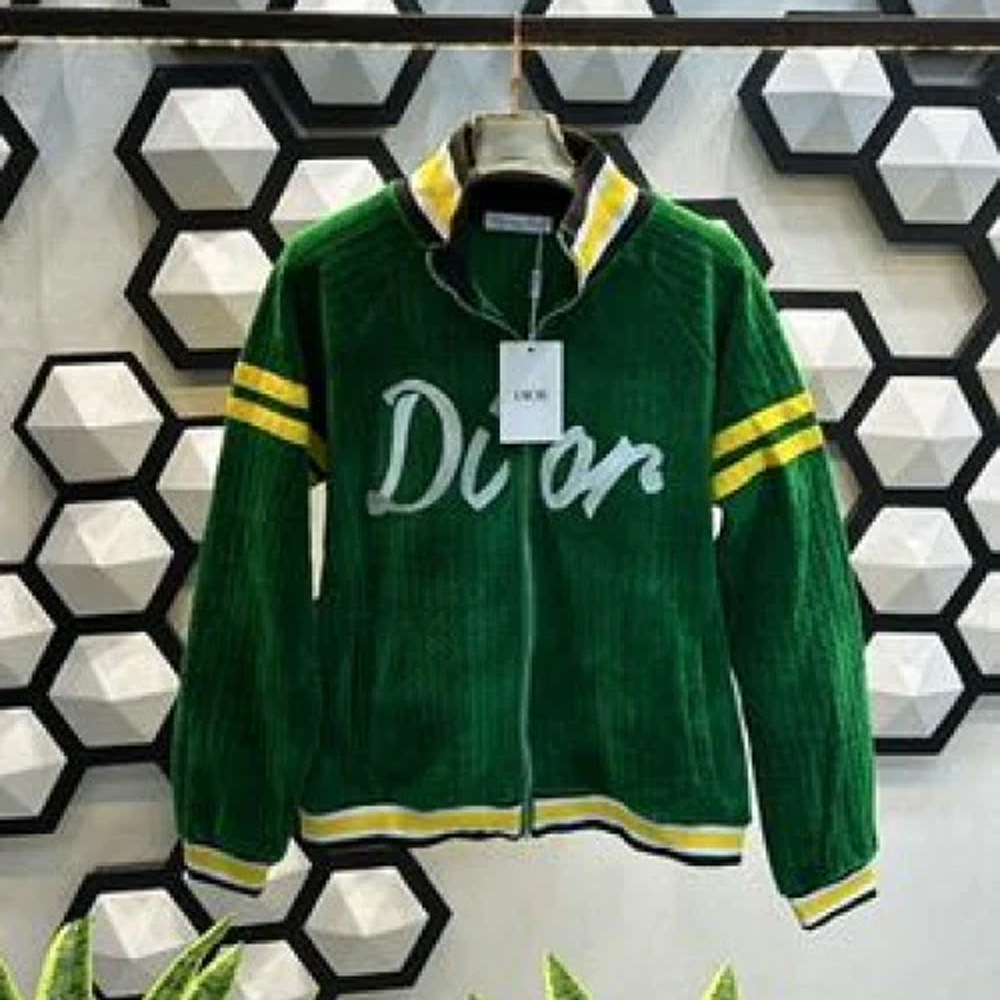 CHRISTIAN DIOR VELVET PARTY WEAR PREMIUM GREEN TRACKSUIT